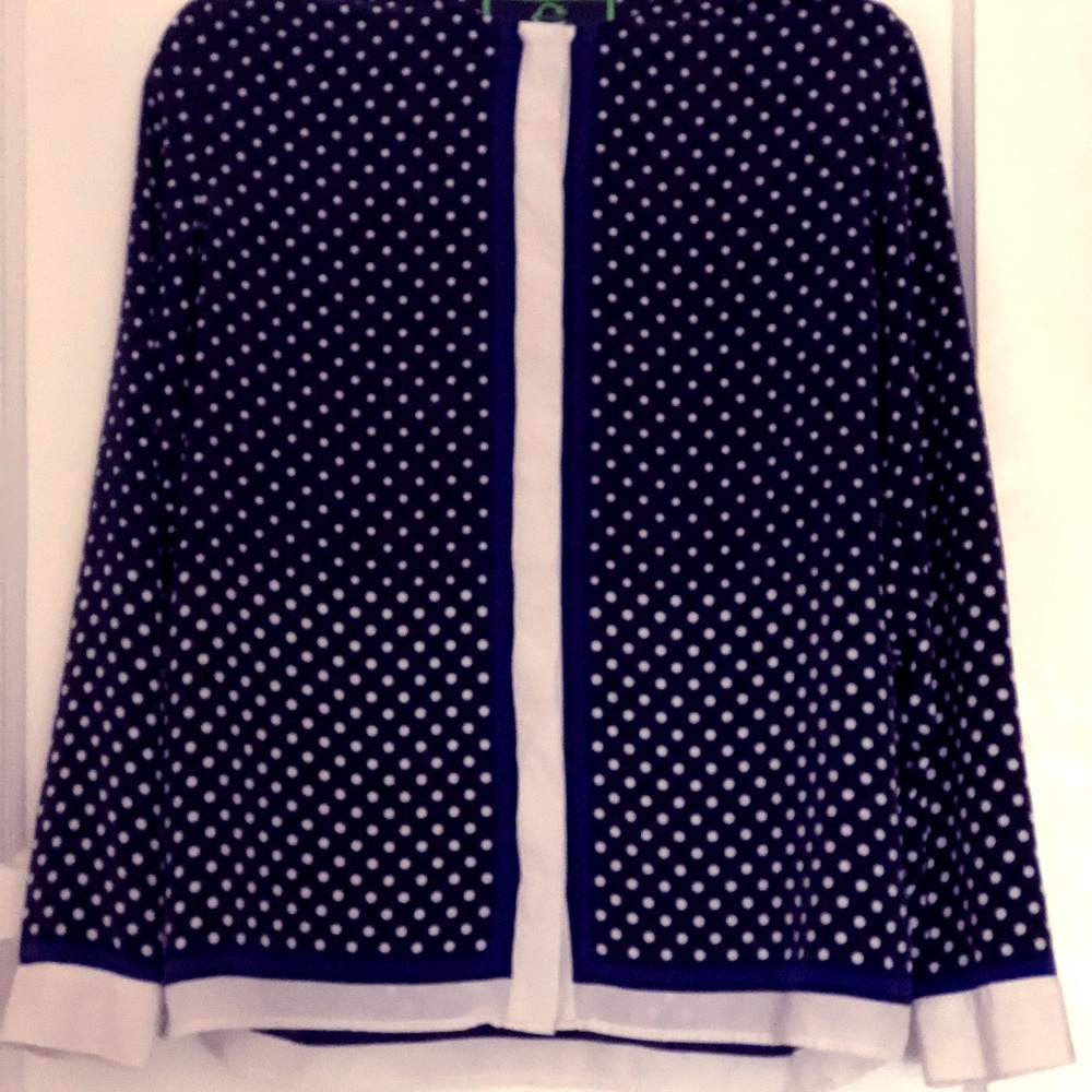 C Wonder 100% Silk Button Up Blouse - image 1